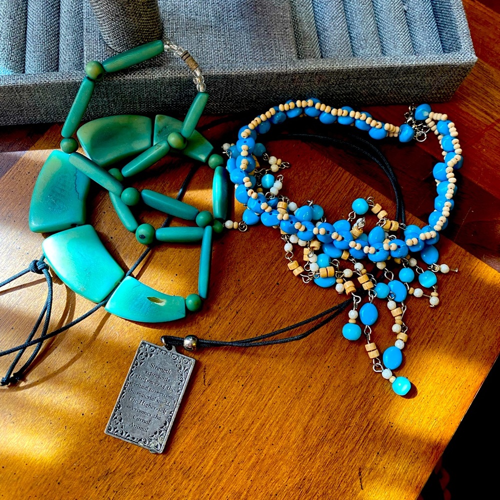 Strength necklace and turquoise jewelry